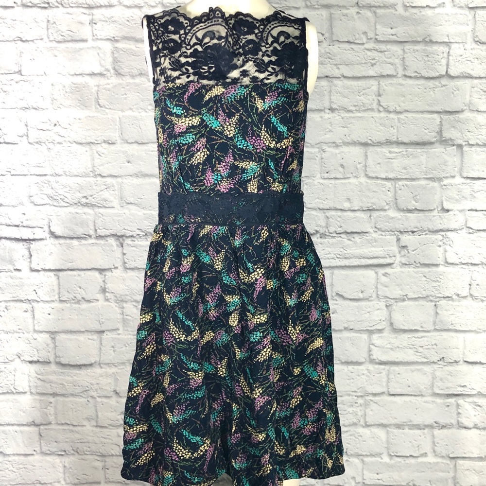 Free People Navy Lace Dress